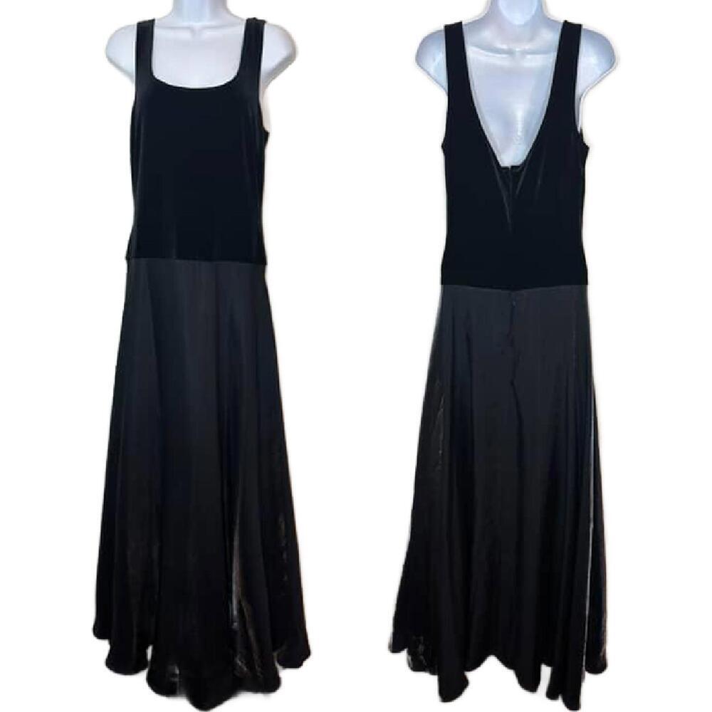 Vtg 90s/Y2K Cachet Women's 8 Gothic Velvet Taffeta Ball Gown(1788)